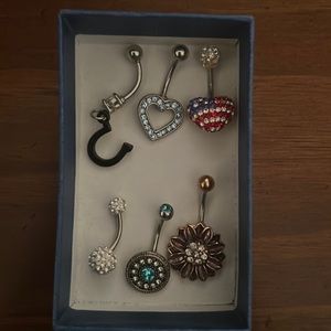Belly button ring bundle